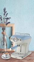 Ariete vintage espressomachine 1389/15 (lichtblauw/wit) - thumbnail