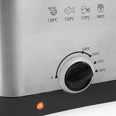 Princess 182612 Frituurpan 1.5 l 1000 W Anti-aanbaklaag, Oververhittingsbeveiliging Zilver, Zwart - thumbnail