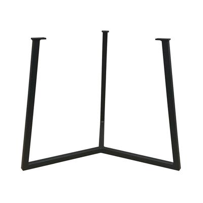 Stalen salononderstel zwart rond ø 62 cm en hoogte 46 cm (2 x 2 cm)