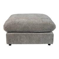 Zuiver Hocker 'Sense' Chenille, kleur Antraciet - thumbnail