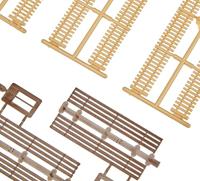 Auhagen 42 557 H0 Houten hek Kunststof model - thumbnail