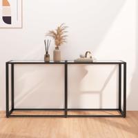 Wandtafel 180x35x75,5 cm gehard glas transparant - thumbnail