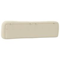 Hoofdbordkussen 200 cm stof crmekleurig - thumbnail