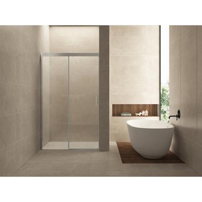 Wiesbaden Puerta Nisdeur 140x200 cm - Schuifdeur Helder Glas Chroom