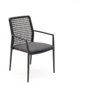 Trestino stapelbare dining tuinstoel latour antraciet - thumbnail