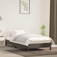Bedframe fluweel donkergrijs 100x200 cm - thumbnail