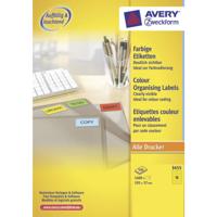 Etiket avery 3455 105x37mm geel 1600st - thumbnail