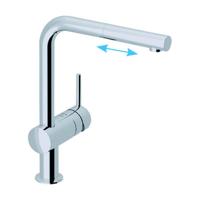 Grohe Minta keukenkraan met uittrekbare handdouche chroom - thumbnail