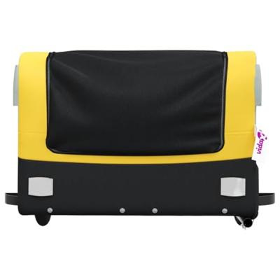 Fietstrailer 45 kg ijzer zwart en geel Fietstrailer 45 kg ijzer zwart en geel