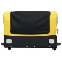 Fietstrailer 45 kg ijzer zwart en geel - thumbnail