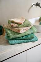 Pip Studio Pip Studio Jasmin Jacquard douchelaken Groen 70x140 cm - thumbnail