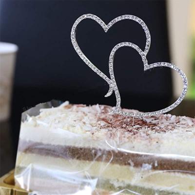 Hart Crystal cake invoegen cake decoratie huwelijksgeschenk
