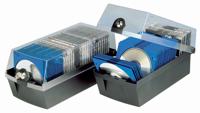 HAN CD-box 60 CDs/DVDs/Blu-rays Kunststof, Polystereen Lichtgrijs 1 stuk(s) (b x h x d) 16.8 x 15 x 36.5 cm 9260-11 - thumbnail