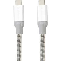 Verbatim Roestvrij stalen sync- & oplaadkabel - USB-C 3.1 naar USB-C 3.1, 30 cm, Sync + Charge, silver - thumbnail