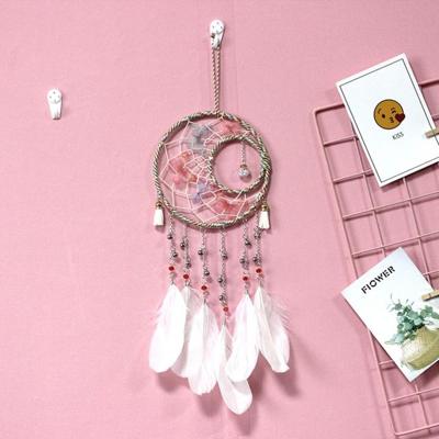2 PC'S creatieve hand-geweven ambachten zon en maan Dream Catcher huis auto muur opknoping decoratie