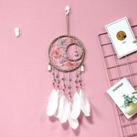 2 PC'S creatieve hand-geweven ambachten zon en maan Dream Catcher huis auto muur opknoping decoratie - thumbnail