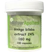 Natuurapotheek Ginkgo biloba 24% 160mg 100 Capsules - thumbnail