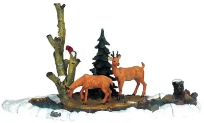 Kerstfiguur Feeding deer LEMAX - Lemax