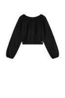 NoBell Zomer blouse meisjes Zwart - embroidery chiffon - Timre - thumbnail