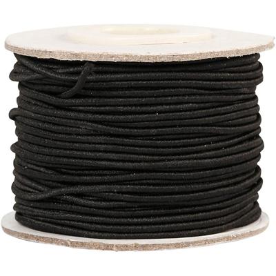 Creativ Company Elastiek dikte 1mm zwart, 25m