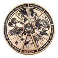 Dungeons & Dragons Pin Badge Alignment Spinner Coloured Limited Edition - thumbnail