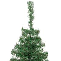 VidaXL Kerstboom met 300 led met standaard groen 180 cm pvc - thumbnail