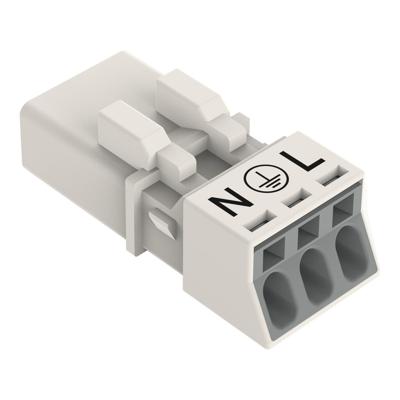 WAGO 890-233 Netstekker WINSTA MINI Stekker, recht Totaal aantal polen: 3 16 A Wit 50 stuk(s)
