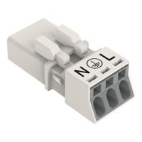 WAGO 890-233 Netstekker WINSTA MINI Stekker, recht Totaal aantal polen: 3 16 A Wit 50 stuk(s) - thumbnail