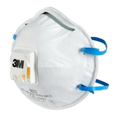 3M Cool Flow stofmasker, FFP2, met ventiel, pak van 5 stuks 3M Cool Flow stofmasker, FFP2, met ventiel, pak van 5 stuks