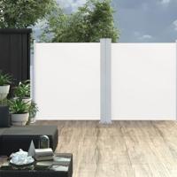 VidaXL Windscherm uittrekbaar 140x600 cm crème - thumbnail