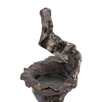 PTMD Mataly Brass casted alu candle holder S - thumbnail