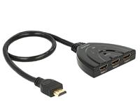 Delock 18600 HDMI-switch Ultra HD-geschikt 3840 x 2160 Pixel - thumbnail
