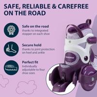 Hudora rolschaatsen my first quad paars, maat 30-33 - thumbnail
