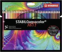 Stabilo aquacolor kleurpotloden arty etui, 36st. - thumbnail