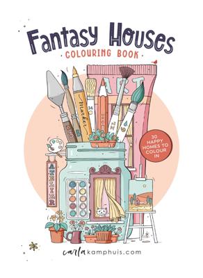 Kluitman Carla kamphuis fanasy houses kleurboek Kluitman Carla kamphuis fanasy houses kleurboek
