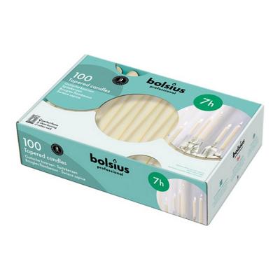 Bolsius - Gotische kaarsen - Ivoor - 100 stuks