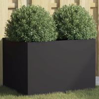 Plantenbak 62x47x46 cm staal zwart - thumbnail