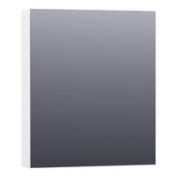 Brauer Impress Spiegelkast 60 cm - zonder Verlichting - Met 1 Rechtsdraaiende Dubbelzijdige Spiegeldeur - Mat Wit - thumbnail