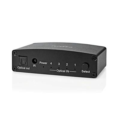 Nedis Digitale Audio-Switch | 4-wegs | Zwart | 1 stuks - ASWI2514BK ASWI2514BK