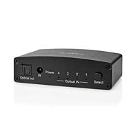 Nedis Digitale Audio-Switch | 4-wegs | Zwart | 1 stuks - ASWI2514BK ASWI2514BK - thumbnail