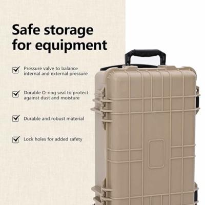 VidaXL Harde bagagekoffer zand 56 x 35 x 23 cm polypropyleen en abs VidaXL Harde bagagekoffer zand 56 x 35 x 23 cm polypropyleen en abs