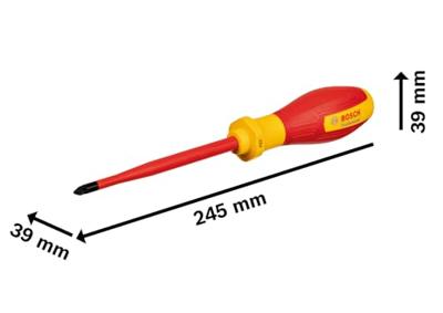 Bosch Professional 1600A02ND2 1600A02ND2 VDE Kruiskop schroevendraaier Bosch Professional 1600A02ND2 1600A02ND2 VDE Kruiskop schroevendraaier