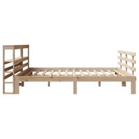 Bedframe met hoofdbord massief grenenhout 180x200 cm - thumbnail