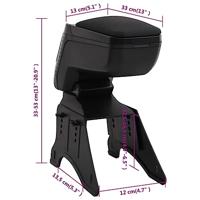 VidaXL Armsteun universeel 13x33x(33-53) cm abs zwart - thumbnail