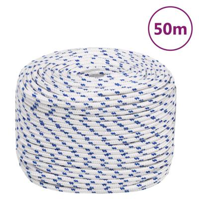 VidaXL Boot touw 6 mm 50 m polypropyleen wit VidaXL Boot touw 6 mm 50 m polypropyleen wit