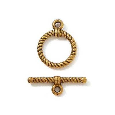 Darice • metal toggle rope gold