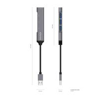 USB-HUB Aisens A106-0540 Grijs - thumbnail