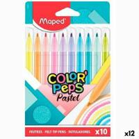 Set Viltstiften Maped Color' Peps Multicolour 10 Onderdelen (12 Stuks) - thumbnail