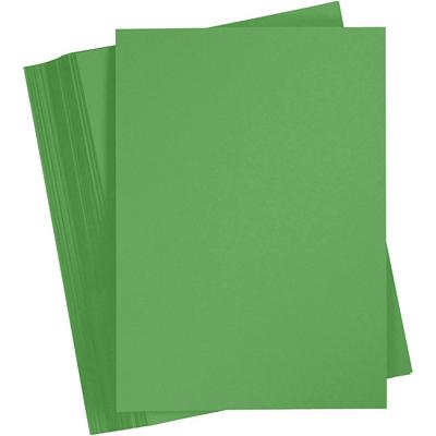 Creativ Company Gekleurd karton, a5, 180 gr, gras groen, 100 vel/ 1 doos