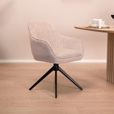 Sohome Draaibare Eetkamerstoel 'Toby' Stof met handgreep, kleur Beige